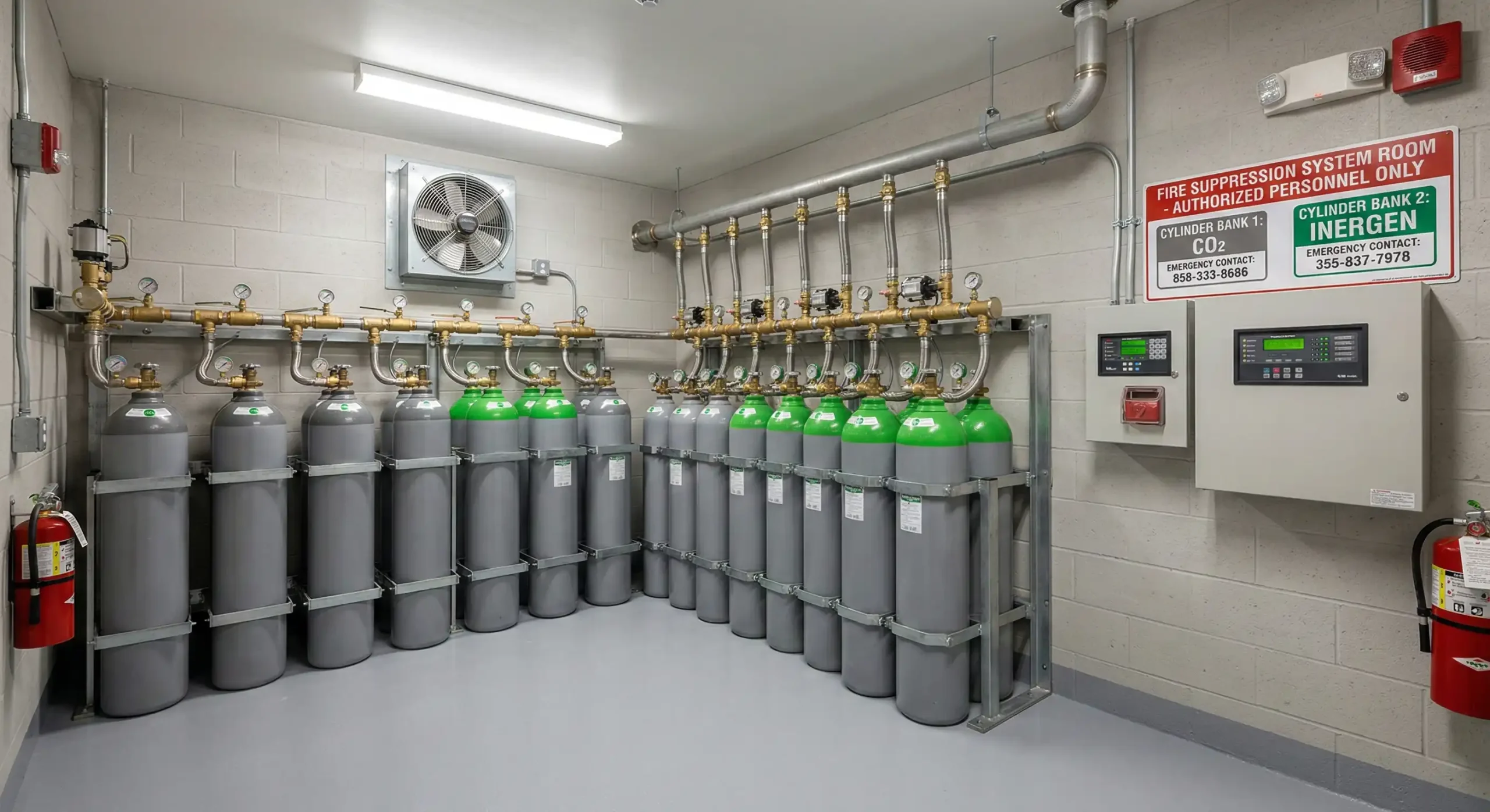 gas suppression system